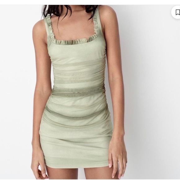 Zara rushed mini dress - Picture 1 of 4